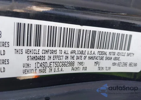 2013 Dodge Durango Citadel из США, поврежденный, VIN 1C4SDJET5DC662988